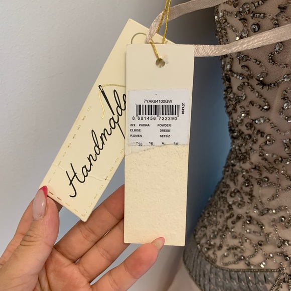 Handmade in Turkey Pink Dress with Sequins - Picture 2 of 2